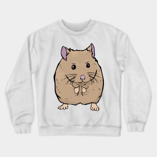 Cute Mouse Holding Middle finger funny gift Crewneck Sweatshirt